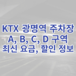 KTX 광명역 주차장 구역별 최신 요금 및 할인 정보를 설명한 글의 썸네일